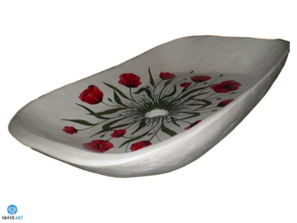 Ηφαιστειακός Νεροχύτης Μπάνιου Παπαρούνες Σχέδιο