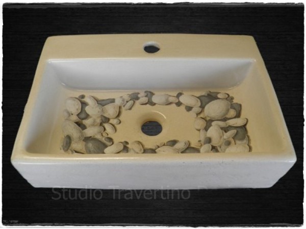 Μπάνιου Νεροχύτες Χειροποίητοι Βότσαλα