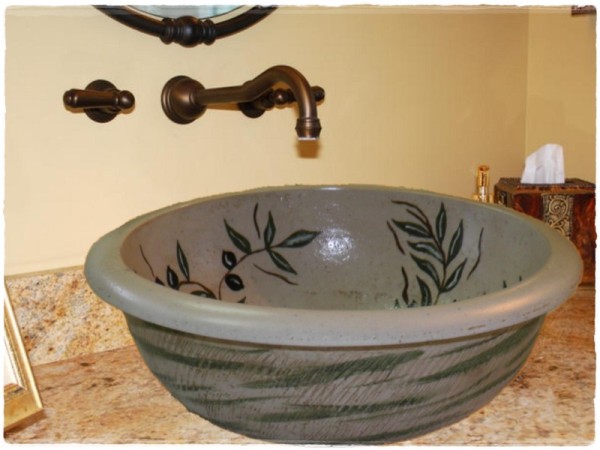 Bowls Bath Stone Design Olives