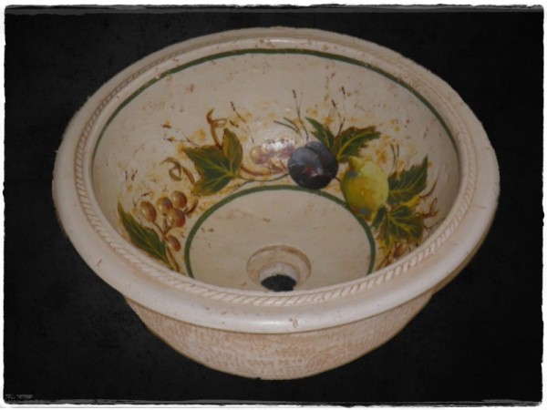 Dionysus Painted Stone Basins
