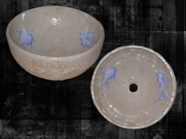 Δελφίνια Ψάρια Νεροχύτες Ζωγραφισμένοι Μπάνιου