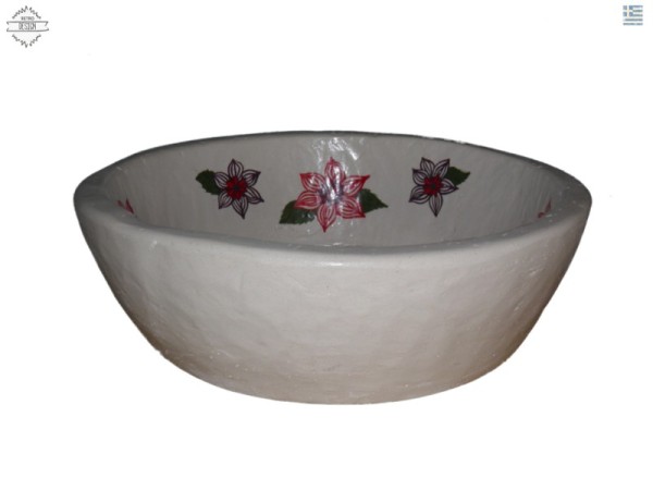 Επιτραπέζιοι Νιπτήρες Γλαύκη Ζωγραφική Λουλουδάκια Προσφορές