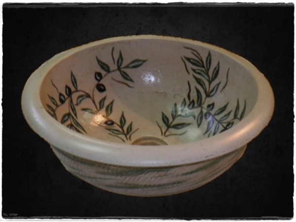 Bowls Bath Stone Design Olives