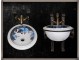 Handmade Bathroom Washbasins Wc Flowers Lilies