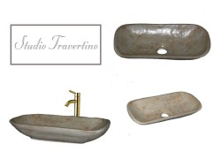 Μικροι Νιπτηρες Μπάνιου Travertino Προσφορά