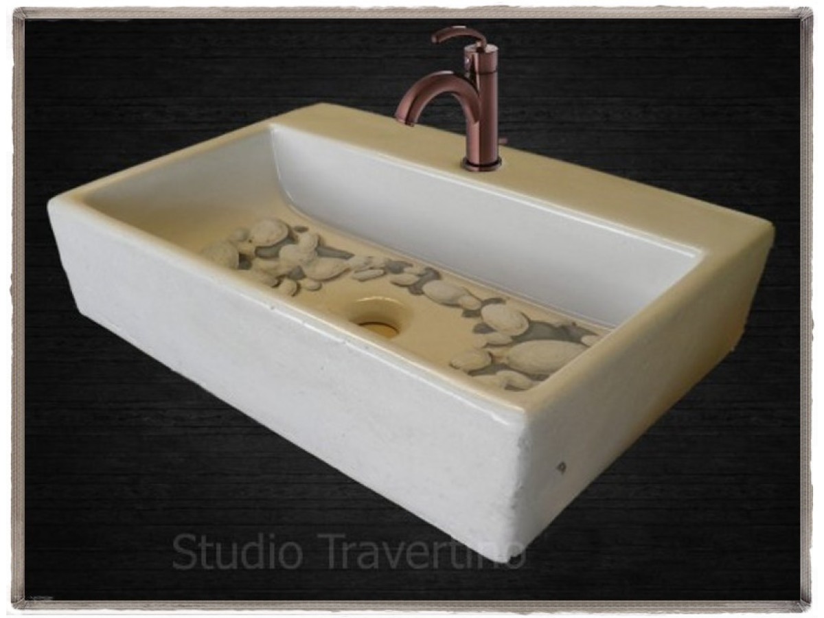 Μπάνιου Νεροχύτες Χειροποίητοι Βότσαλα