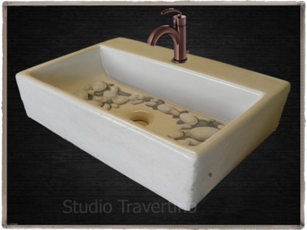 Μπάνιου Νεροχύτες Χειροποίητοι Βότσαλα