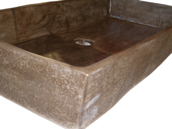 Νεροχύτης Μεγάλος Μπάνιου Ειδική Κατασκευή Τραβερτίνο 