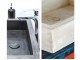 Stone Bathroom Sinks Square Leo Seated