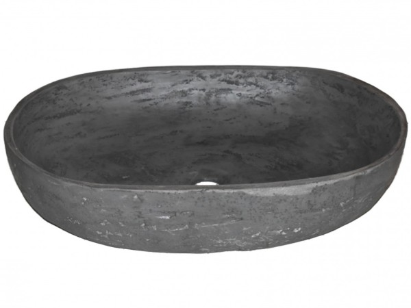 Οβάλ Νιπτήρας Μπάνιου Θέτις Τραβερτίνο Ελεύθερης Τοποθέτησης  Σε Έπιπλο