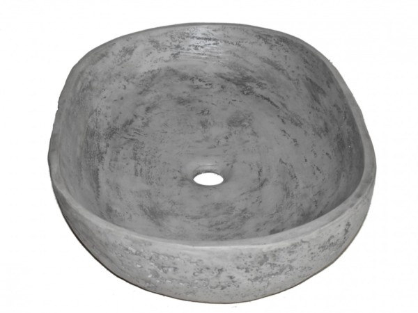 Οβάλ Νιπτήρας Μπάνιου Θέτις Τραβερτίνο Ελεύθερης Τοποθέτησης  Σε Έπιπλο