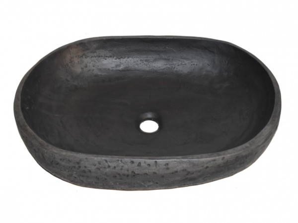 Οβάλ Νιπτήρας Μπάνιου Θέτις Τραβερτίνο Ελεύθερης Τοποθέτησης  Σε Έπιπλο