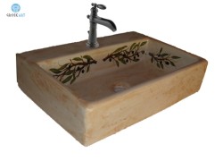 Πέτρινος Νιπτήρας Ελληνικός Παραδοσιακός Ελιά