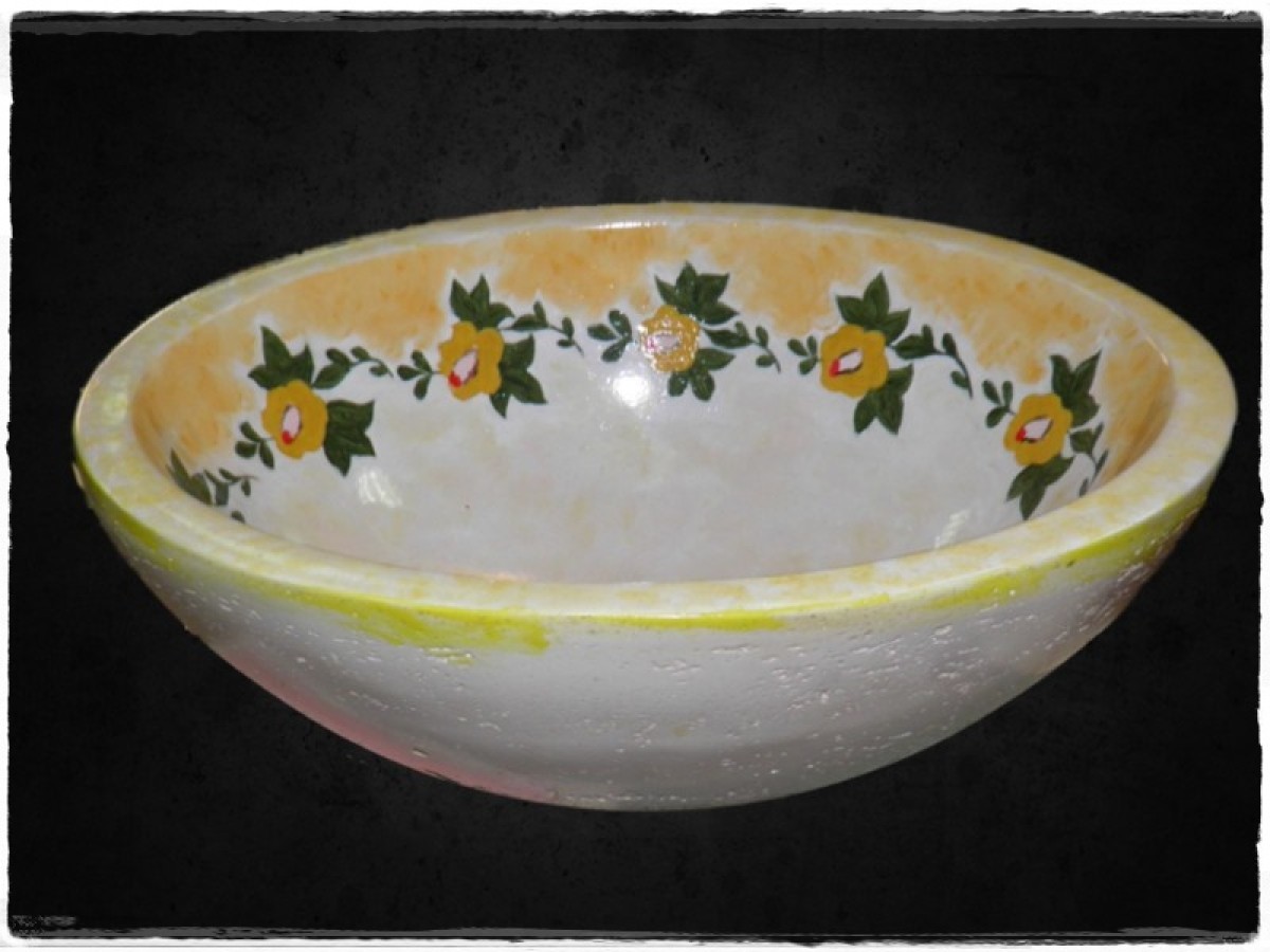 Νιπτήρες Μπάνιου Οβάλ Ζωγραφική Ρένα.