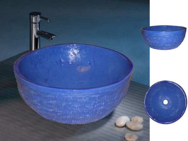 Στρογγυλοί Επιτραπέζιοι Νιπτήρες Τραβερτίνο Θέων 