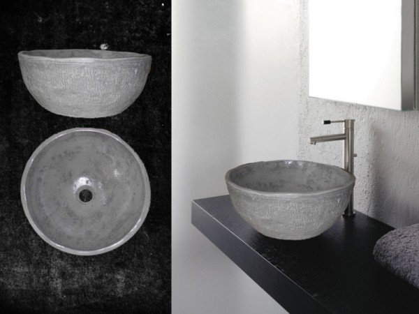 Στρογγυλοί Επιτραπέζιοι Νιπτήρες Τραβερτίνο Θέων 