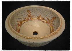 Τραβερτίνο Νιπτήρες Ένθετοι Ώχρα Αλεξάνδρα