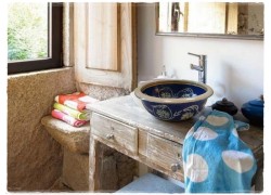 Τραβερτίνο Νιπτήρες Μπάνιου Αντικέ Φλώρα