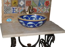 Handmade Oval Bowls Bathroom Flora