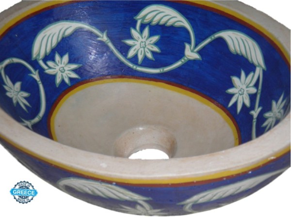 Handmade Oval Bowls Bathroom Flora