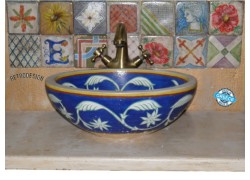 Handmade Oval Bowls Bathroom Flora