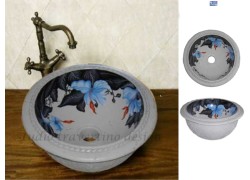 Handmade Bathroom Washbasins Wc Flowers Lilies