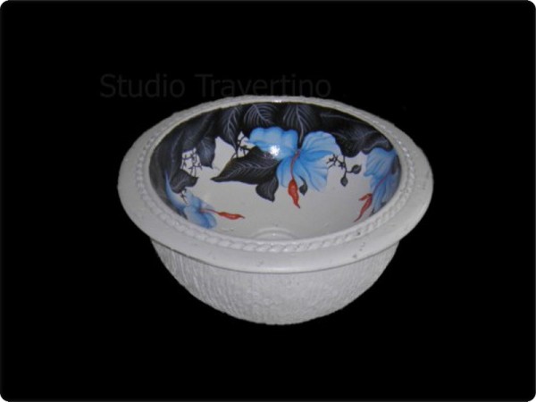 Handmade Bathroom Washbasins Wc Flowers Lilies