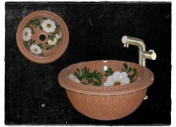 Handmade Painted Daisies Wc Sinks