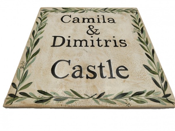 Handmade accommodation signs 40 x 40 cm