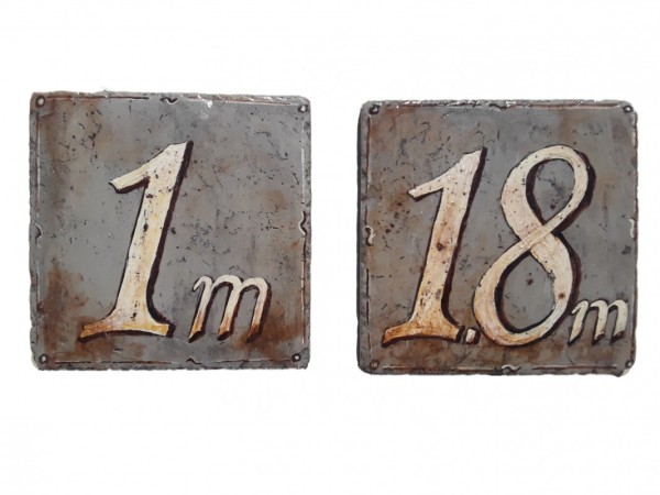 Handmade tile signs 20 x 20 cm hand painted!