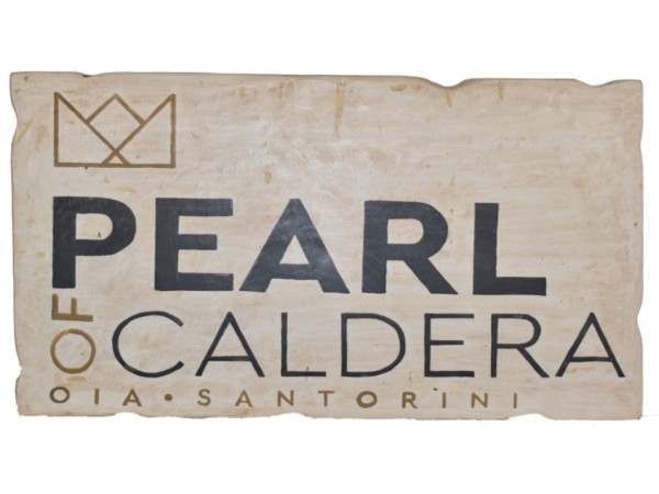 Handmade travertine hotel and tourist accommodation signs