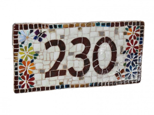 Χειροποίητες πινακίδες ταμπέλες τραβερτίνο με ψηφιδωτή ζωγραφική!