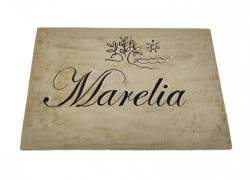 Hotel inscriptions in stone by hand 35 x 50 cm