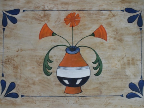 Πέτρινο Ντεκόρ Τραβερτίνο Χειροποίητο Εσωτερικού Εξωτερικού Χώρου Γλάστρα 90 χ 160 cm