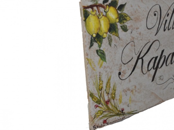 Handmade Signs With House Names 25 x 50 cm Villa Prices