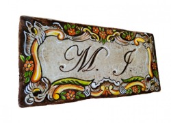 Vintage signs with hand inscriptions 16 x 32 cm