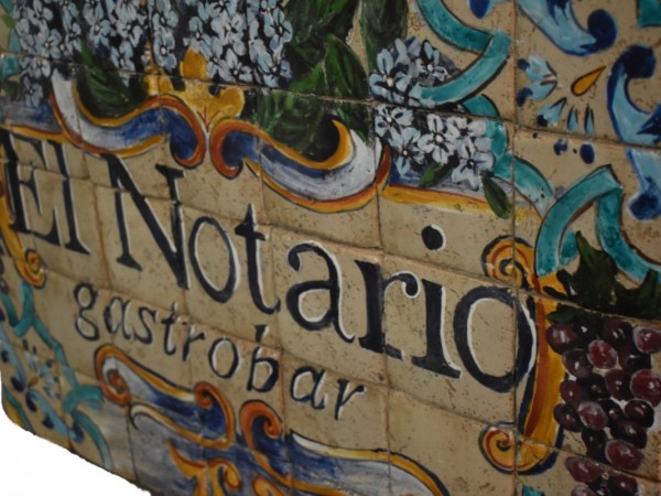 Εξωτερική Κρεμαστή Χειροποίητη Πινακίδα Καταστήματος  70 χ 50 cm El Notario