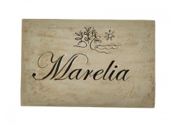 Hotel inscriptions in stone by hand 35 x 50 cm