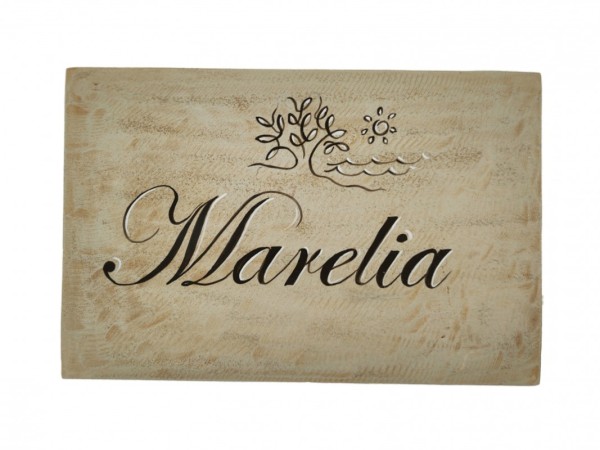 Hotel inscriptions in stone by hand 35 x 50 cm