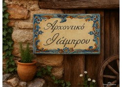 Stone travertine signs hotel and shop house signs 50 x 80 cm 