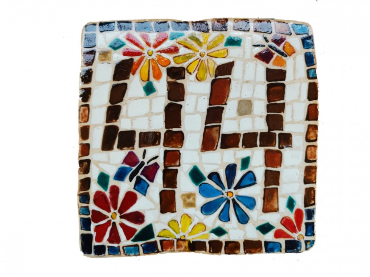 Χειροποίητες πέτρινες πινακίδες 16 χ 16 cm  