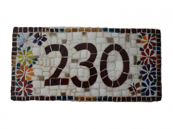 Χειροποίητες πινακίδες ταμπέλες τραβερτίνο με ψηφιδωτή ζωγραφική!