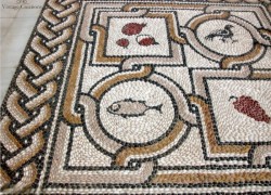 Outdoor indoor pebble mosaic patterns Amphitrite
