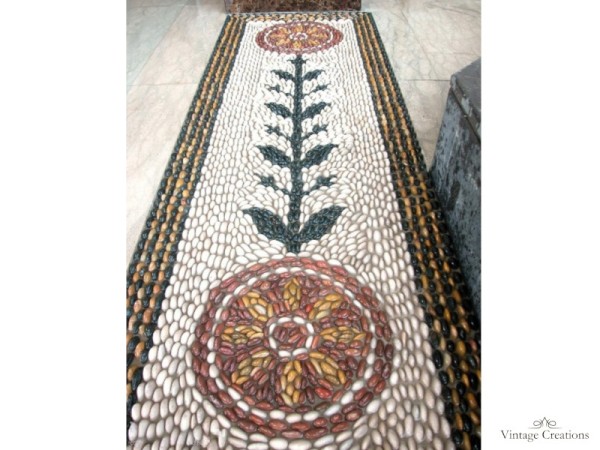 Pebble Iris mosaic floors