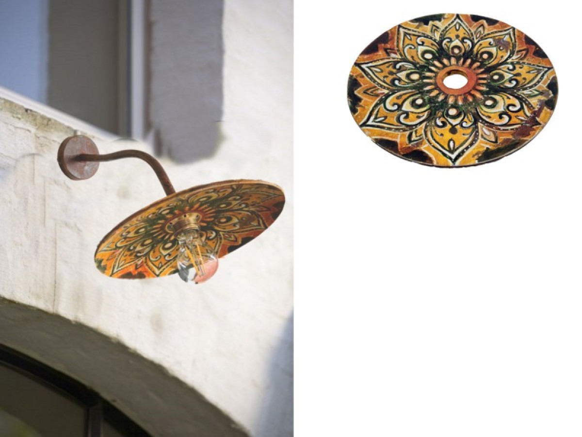 Vintage Φωτιστικά τοίχου  χειροποίητα Σύρος