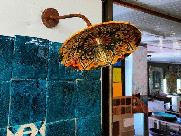 Vintage Φωτιστικά τοίχου  χειροποίητα Σύρος