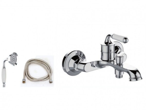 Inox Retro Μπαταρία Λουτρού Victoria