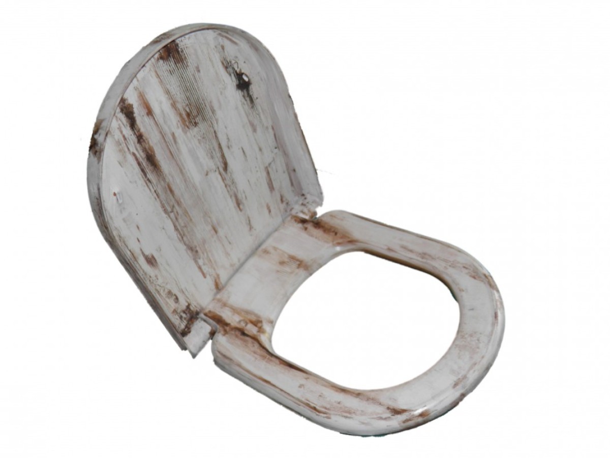 Κάλυμμα Τουαλέτας Χειροποίητο Με Παλαίωση Τύπου Ξύλου  