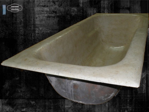 Μπανιέρες Πέτρινες Τραβερτίνο Βίντατζ Μπεζ.