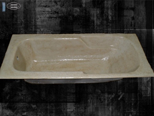 Μπανιέρες Πέτρινες Τραβερτίνο Βίντατζ Μπεζ.